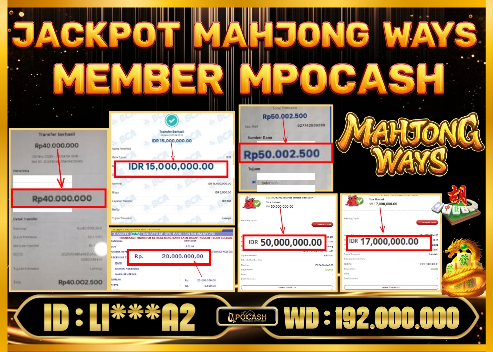 MPOCASH JACKPOT MAHJONG WAYS